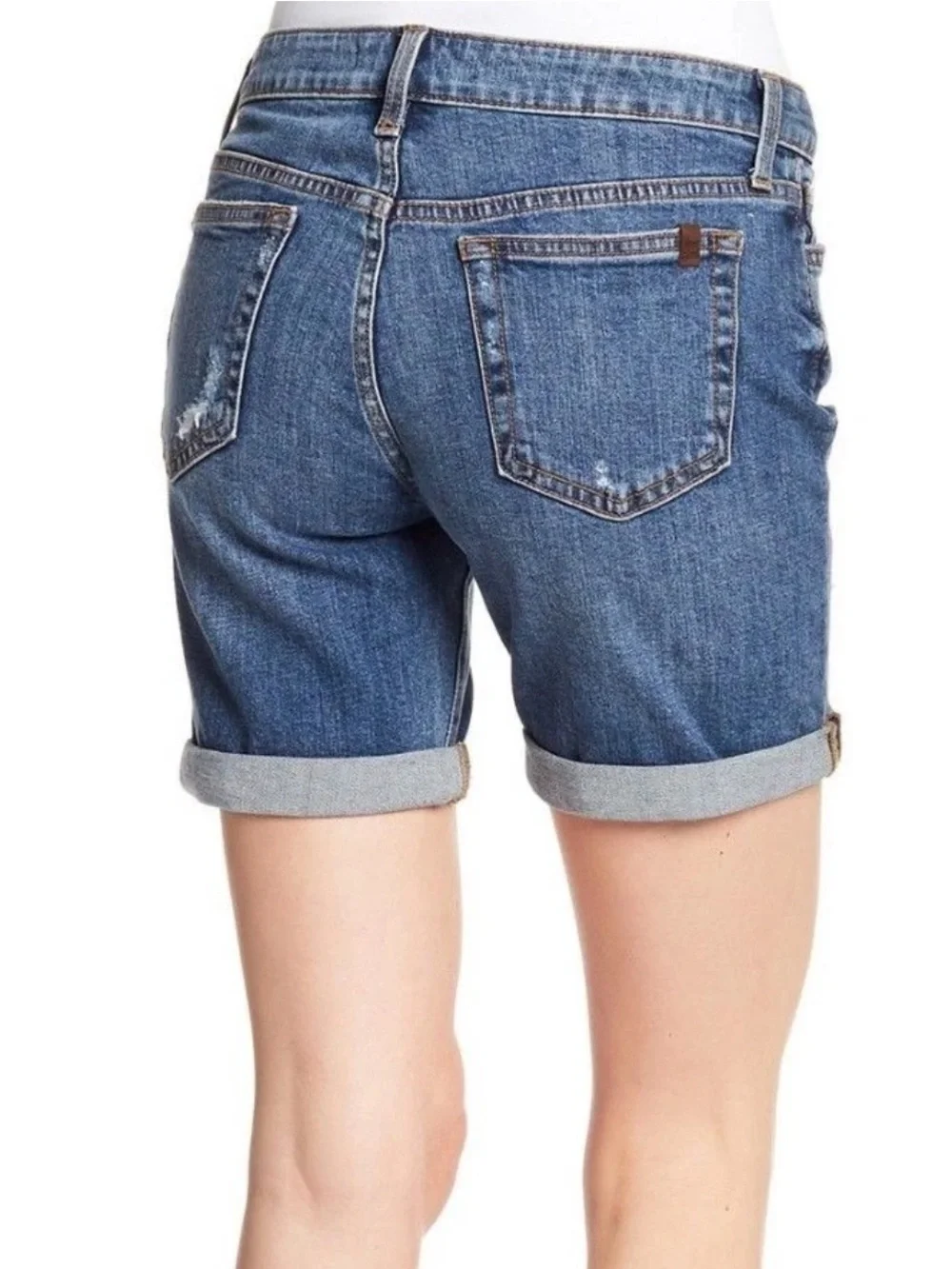 Joes Jeans distressed Bermuda Denim Jean Shorts in Giata Blue size 29
